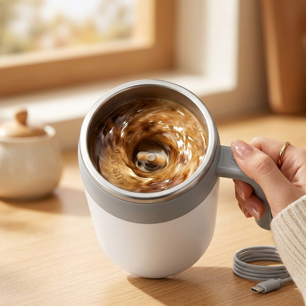 Self-Stirring Coffee Mug